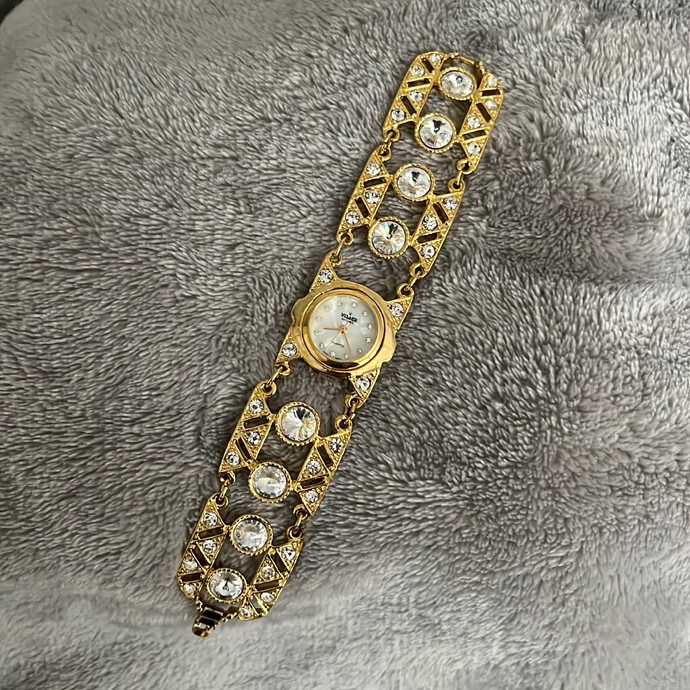 Vintage Diamond and Gold Watch Bracelet